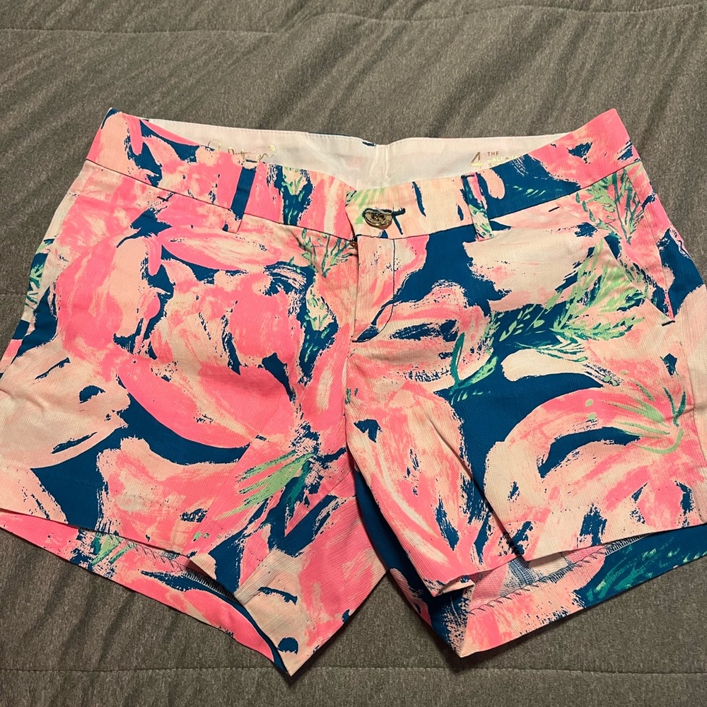 Vibrant Pink and Blue Women's Shorts